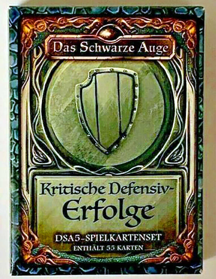 Das Schwarze Auge - Spielkartenset Kritische Defensiv-Erfolge auf RPGMarket Publikation: Das Schwarze Auge - Spielkartenset Kritische Defensiv-Erfolge