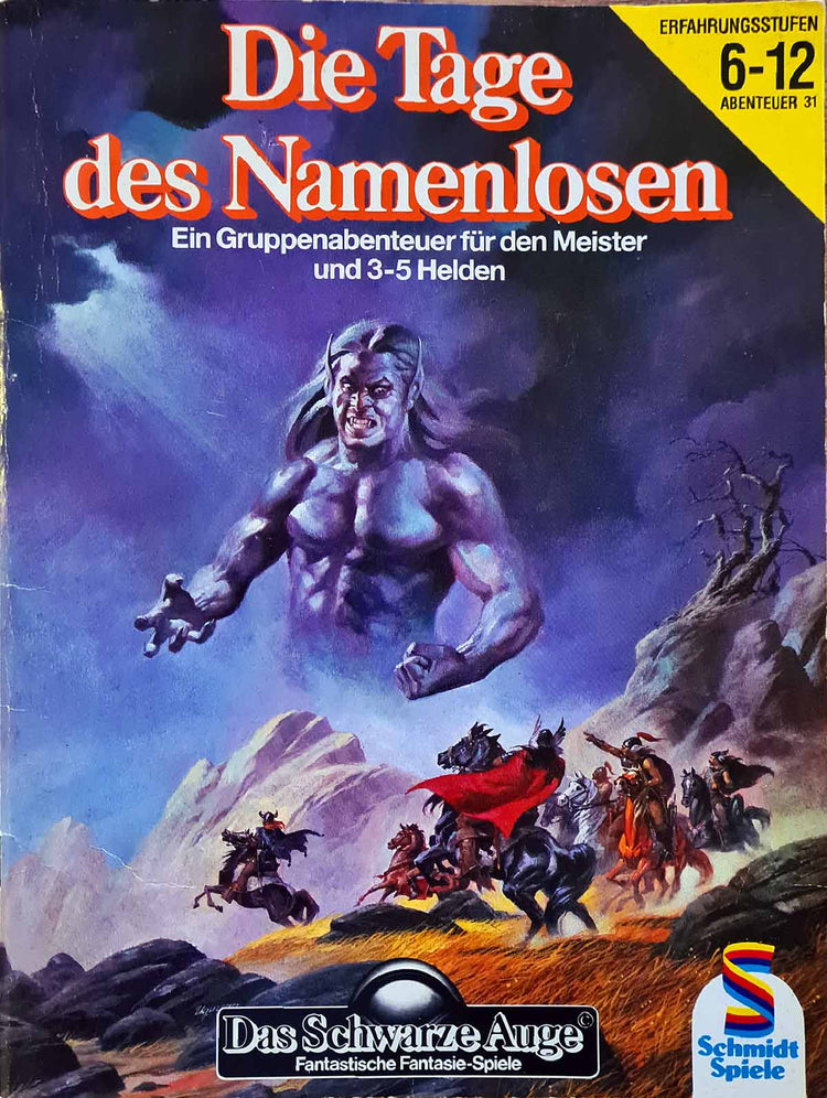 Das Schwarze Auge - Die Tage des Namenlosen auf RPGMarket Publikation: Das Schwarze Auge - Die Tage des Namenlosen