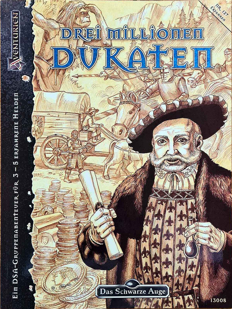 Das Schwarze Auge - Drei Millionen Dukaten auf RPGMarket Publikation: Das Schwarze Auge - Drei Millionen Dukaten