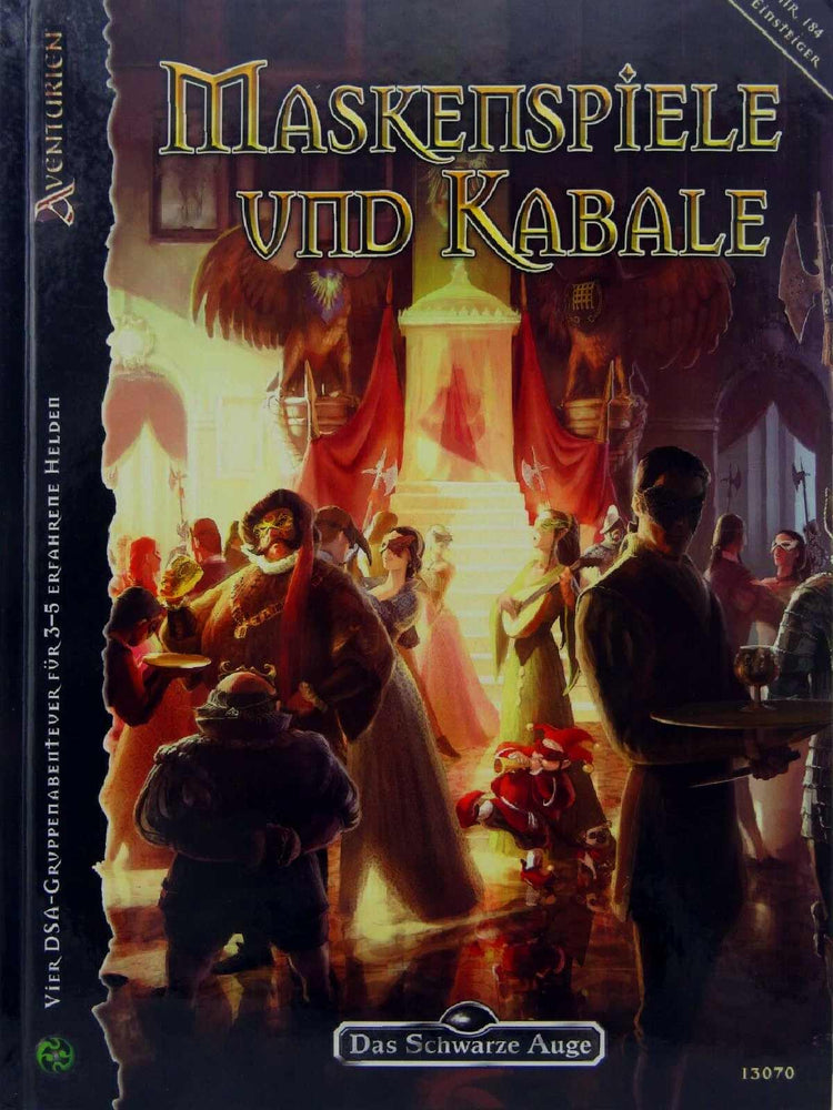 Das Schwarze Auge - Maskenspiele und Kabale auf RPGMarket Publikation: Das Schwarze Auge - Maskenspiele und Kabale
