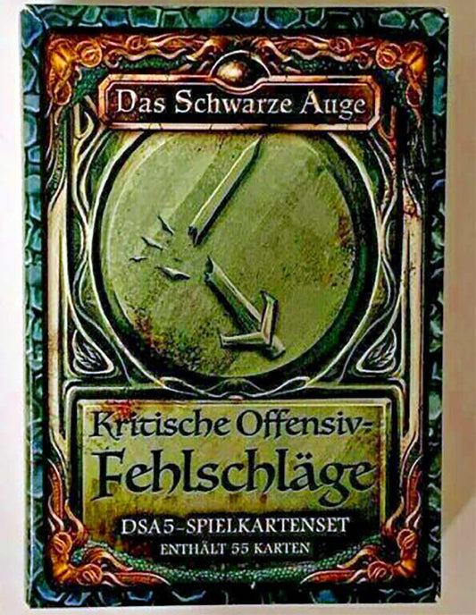 Das Schwarze Auge - Spielkartenset Kritische Offensiv-Fehlschläge auf RPGMarket Publikation: Das Schwarze Auge - Spielkartenset Kritische Offensiv-Fehlschläge