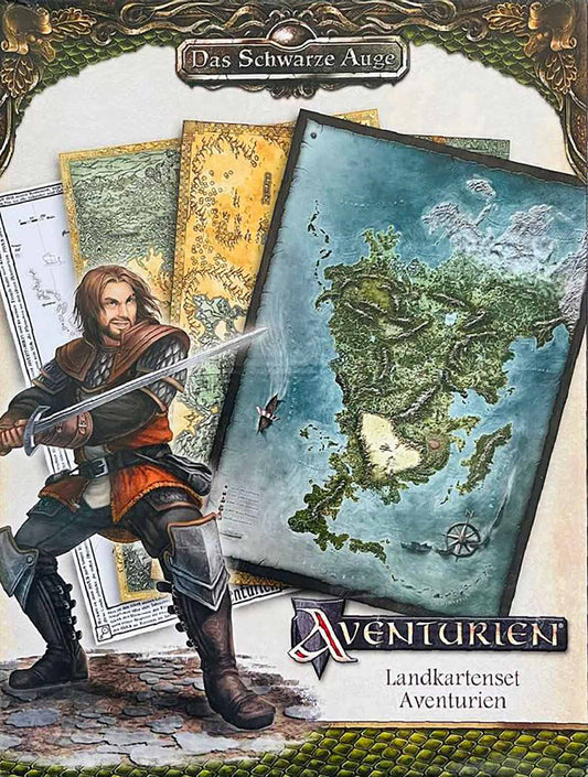 Das Schwarze Auge - Landkartenset Aventurien auf RPGMarket Publikation: Das Schwarze Auge - Landkartenset Aventurien