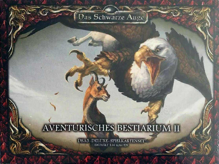 Das Schwarze Auge - Spielkartenset Aventurisches Bestiarium II auf RPGMarket Publikation: Das Schwarze Auge - Spielkartenset Aventurisches Bestiarium II