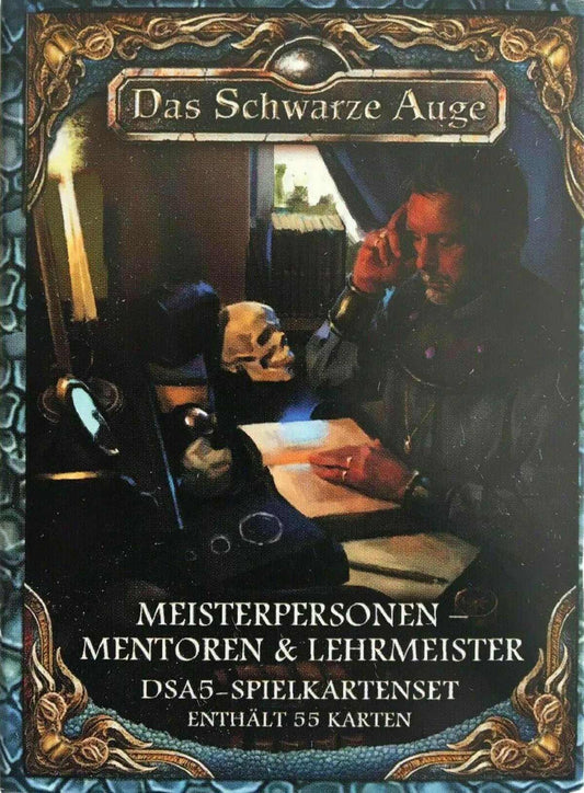 Das Schwarze Auge - Spielkartenset Meisterpersonen - Mentoren & Lehrmeister auf RPGMarket Publikation: Das Schwarze Auge - Spielkartenset Meisterpersonen - Mentoren & Lehrmeister